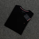 Camiseta Básica Tommy Hilfiger Preta Masculina - Malha Importada