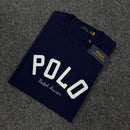 Camiseta Ralph Lauren Azul Masculina - Malha Egípcia