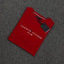 Camiseta Tommy Hilfiger Vermelha Masculina - Malha Egípcia