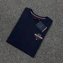 Camiseta Básica Tommy Hilfiger Azul Marinho - Malha Egípcia