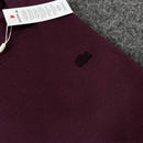 Camiseta Básica Lacoste Monocromática Roxa Masculina Malha Importada