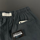 Shorts Sarja Elastano Preto Masculino