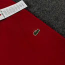 Camiseta Básica Lacoste Vermelha Masculina Malha Importada