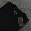 Camiseta Básica Armani Exchange Preta Masculina Malha Importada