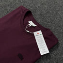 Camiseta Básica Lacoste Monocromática Roxa Masculina Malha Importada