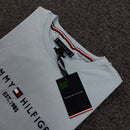 Camiseta Tommy Hilfiger Azul Bebê Masculina - Malha Egípcia