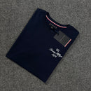 Camiseta Básica Tommy Hilfiger Azul Marinho Masculina Malha Importada