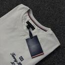 Camiseta Básica Tommy Hilfiger Branca Masculina Malha Importada
