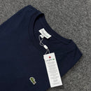 Camiseta Básica Lacoste Azul Marinho Masculina Malha Importada