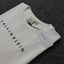 Camiseta Calvin Klein Off White Masculina Malha Importada