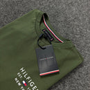 Camiseta Básica Tommy Hilfiger Verde Masculina - Malha Importada