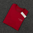 Camiseta Básica Calvin Klein Vermelha Masculina Malha Importada