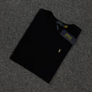 Camiseta Básica Ralph Lauren Preta Masculina Malha Importada